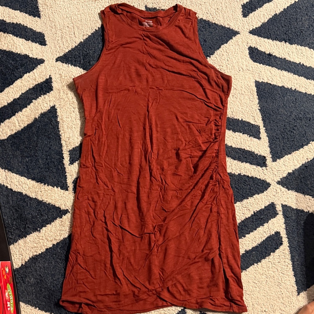 Nine West Sleeveless Terracotta Mini Dress
